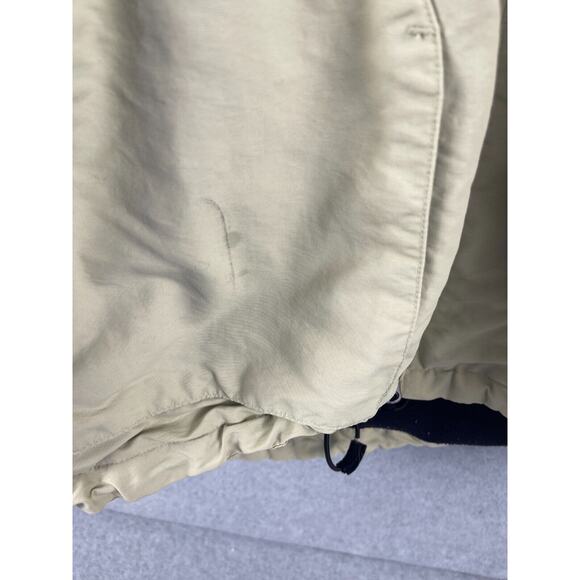 American Eagle Mens L AE77 Performance Zip Up And Pockets Jacket Beige Stripe - Picture 6 of 9